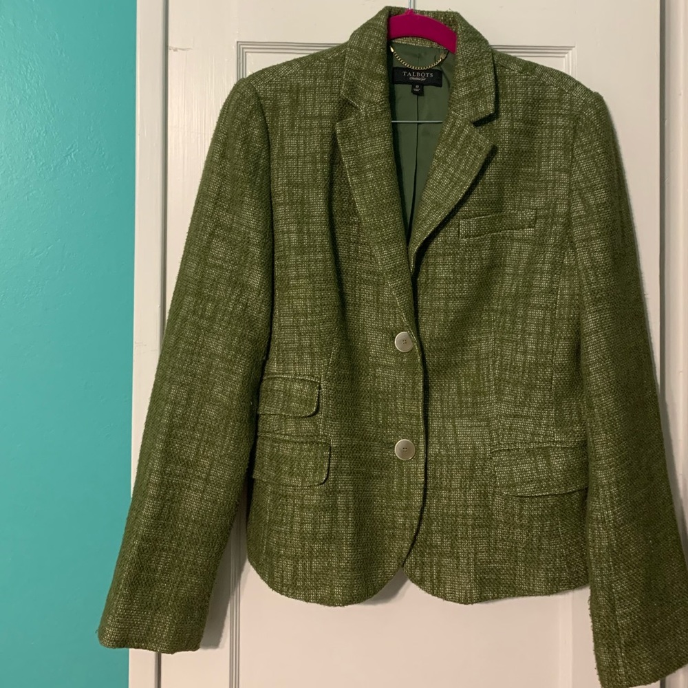Olive Green Tweed Jacket
